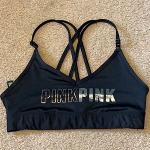 Pink Sports bra size small